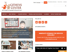 Tablet Screenshot of githenscenter.org
